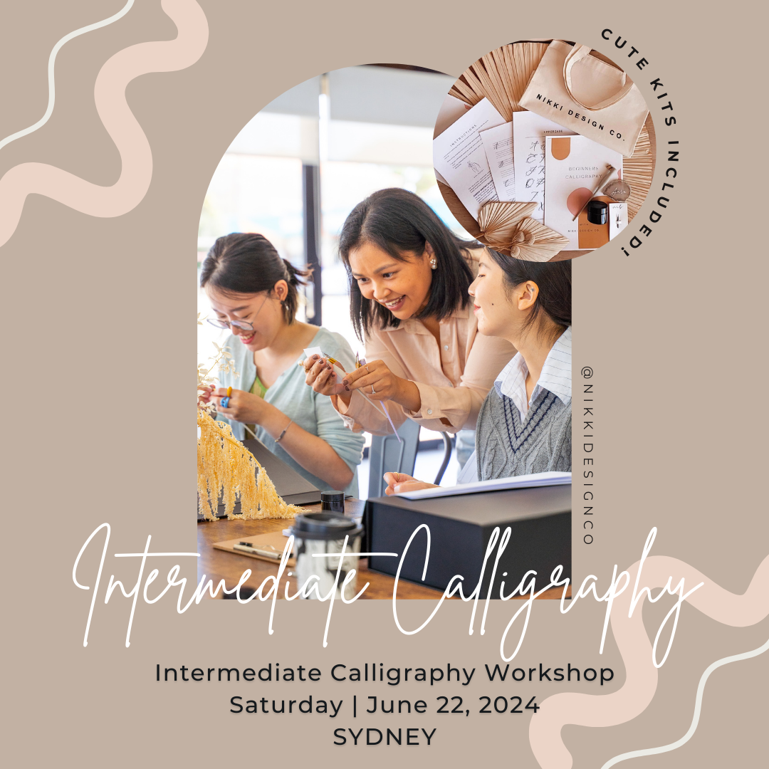 Intermediate Calligraphy Workshop Ticket - Saturday, June 22, 2024