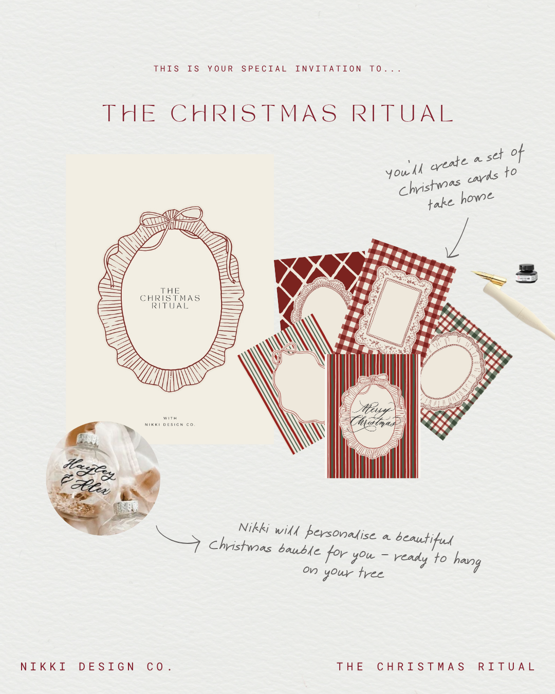 The Christmas Ritual - Christmas Calligraphy Workshop