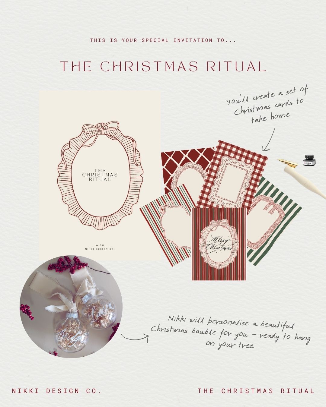 The Christmas Ritual - Christmas Calligraphy Workshop